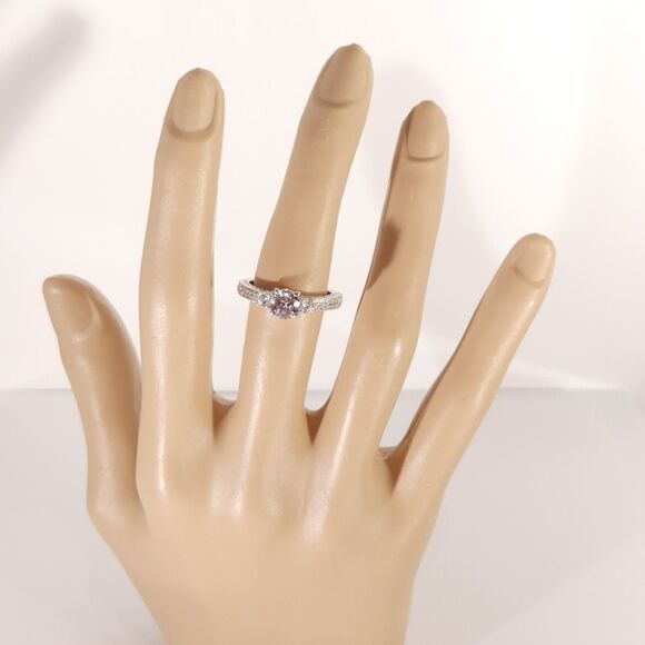 Simulated Diamond Ring J Francis SWAROVSKI 2 Carats tw Size 9 - Picture 10 of 11